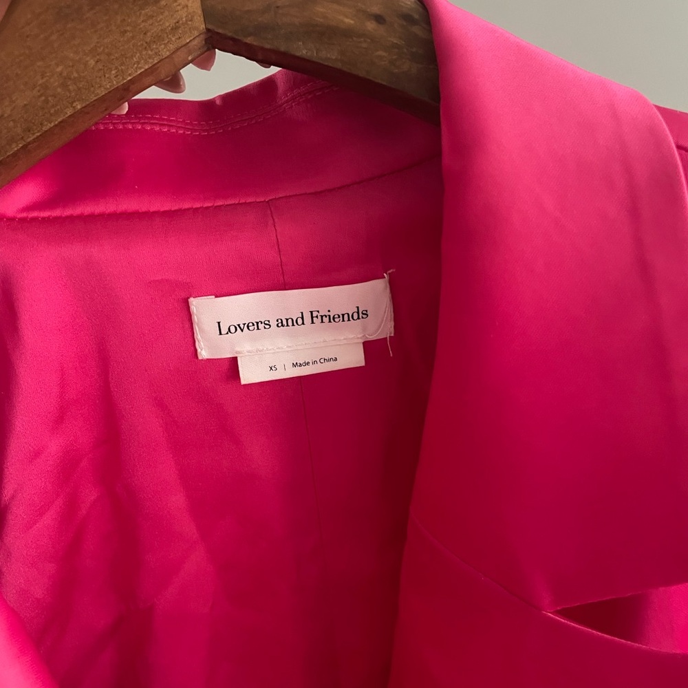 Revolve Lovers and Friends Andie Blazer Dress‎ in Raspberry Pink - Picture 13 of 16